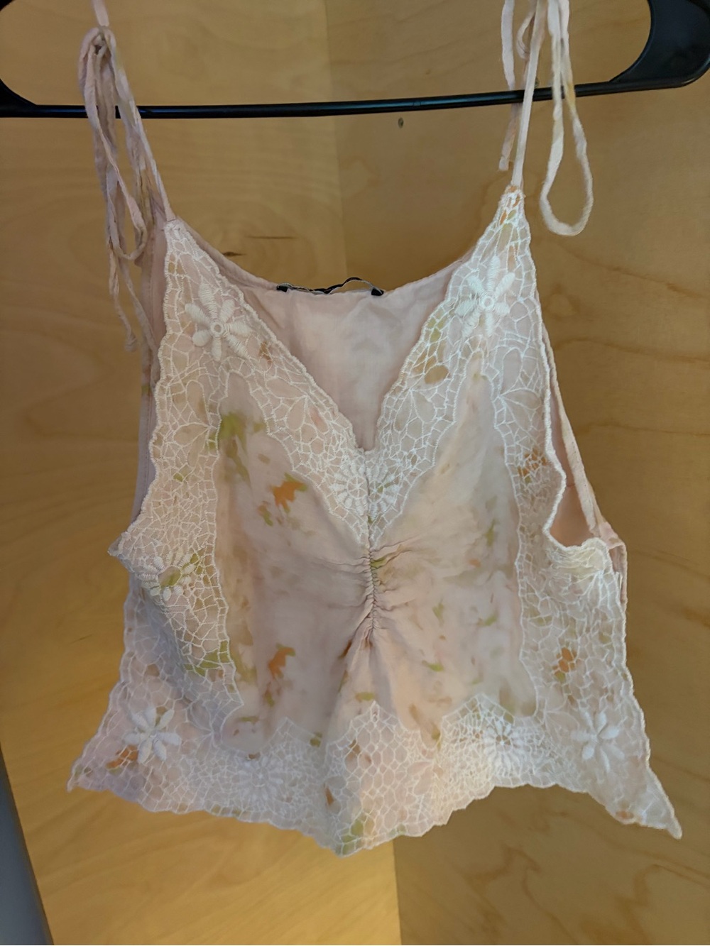 Zara Butterfly Embroidered Tank